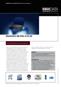 Um das Dokument anzuzeigen MAXDATA PRO 6110 IW Bedienungsanleitung